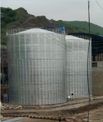 宿州粮食钢板仓的安装全过程不用热焊接